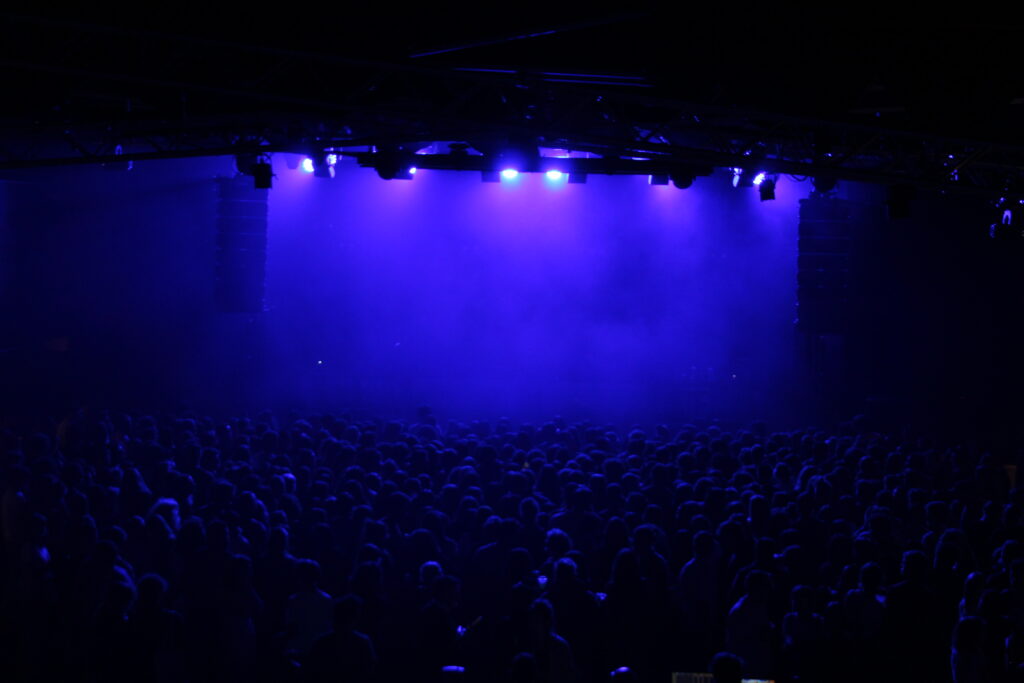 Qualche attimo prima che iniziasse il concerto