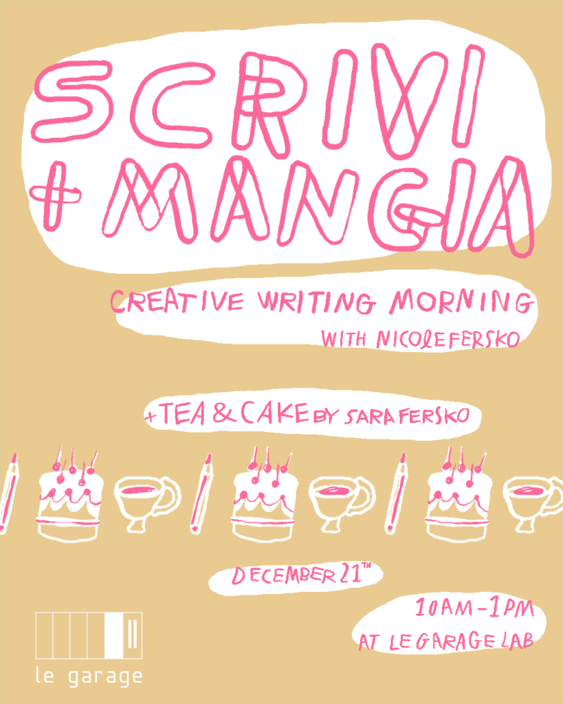 CREATIVE WRITING MORNING + TEA & CAKE