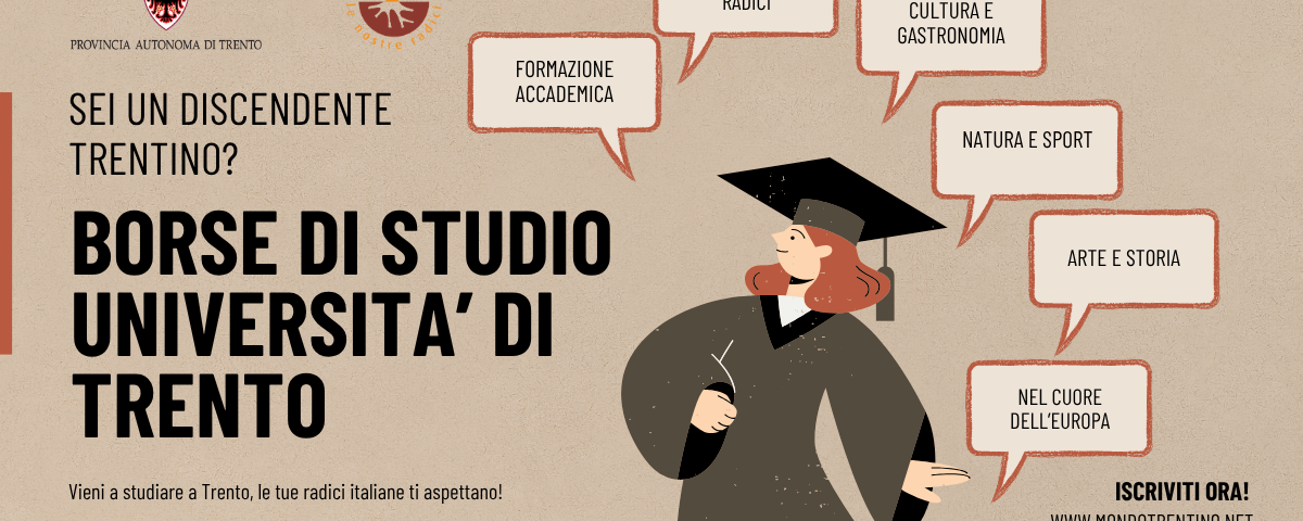Borse di Studio per Discendenti Trentini all’Estero