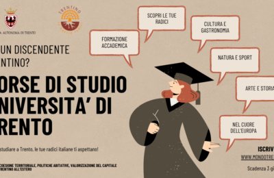 Borse di Studio per Discendenti Trentini all’Estero